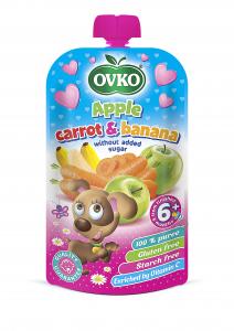 Baby food Apple carrot and banana